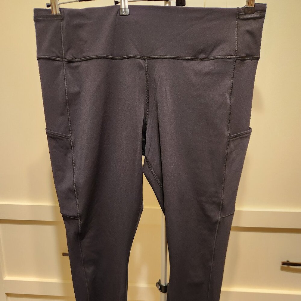 Lululemon Black Leggings Invigorate High Rise Size 20, 25 inseam